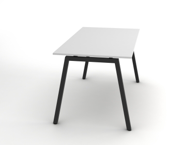 Современный офисный прямой стол 120х75х60 на металлических ножках rd-1260