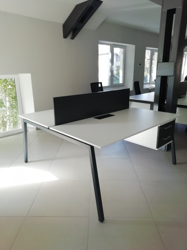 Современный офисный стол для двух рабочих мест 140х75х140 rd-1414 | Фото - 2