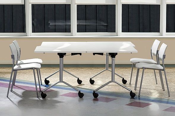 Мобильный складной стол для переговоров 160х75х80 | Фото - 0