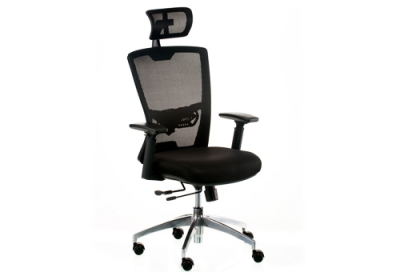 Кресло down black с подголовником