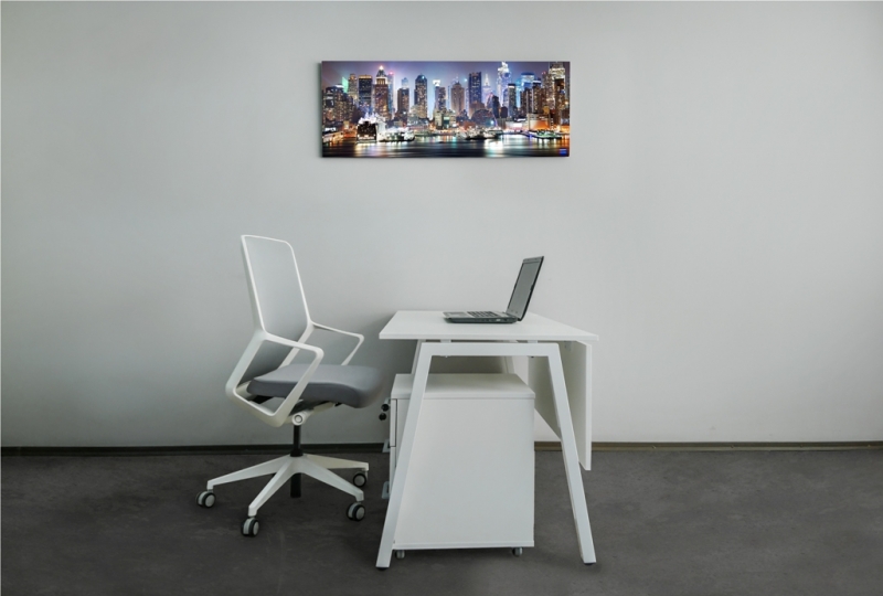 Современный офисный прямой стол 120х75х60 на металлических ножках rd-1260 | Фото - 2