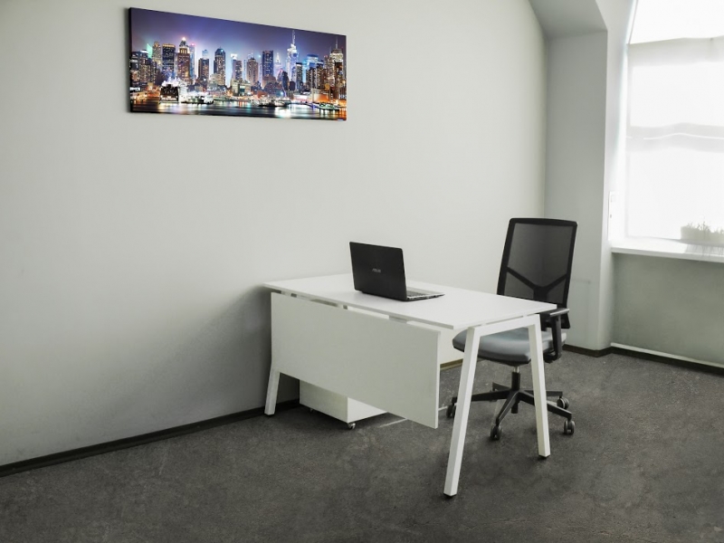 Современный офисный прямой стол 140х75х70 наметаллических ножкахrd-1470 | Фото - 8