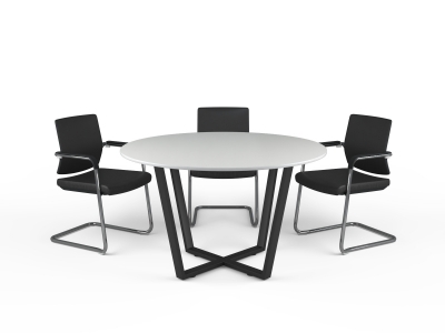 Стол для переговоров круглый 130х75х130 kdm-130