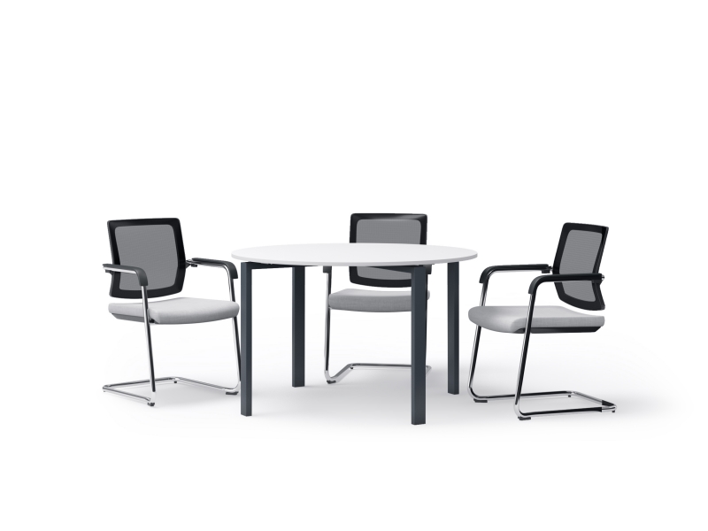 Стол для переговоров круглый 120х75х120 kdm-120 | Фото - 0