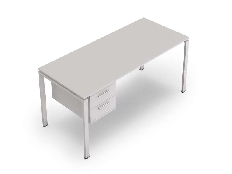 Стол прямой 140х75х70 офисный с тумбой kd-1470С | Фото - 1