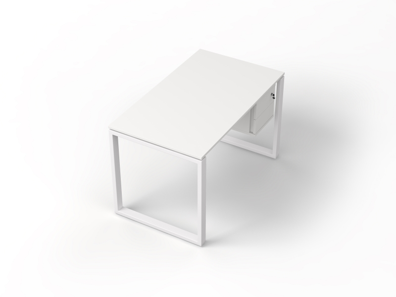 Стол прямой 120х75х70 офисный с тумбой kqd-1270СP | Фото - 2