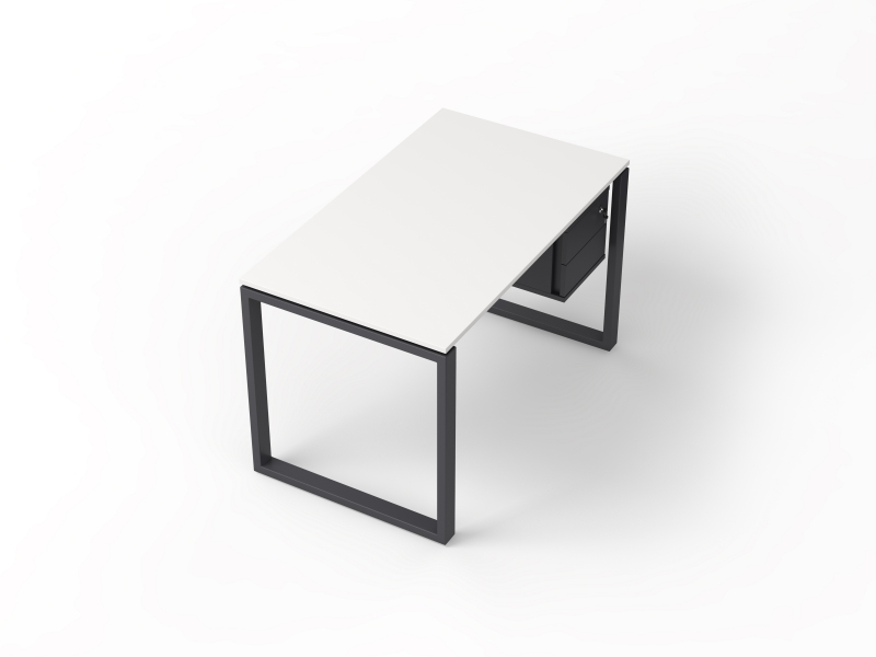 Стол прямой 120х75х70 офисный с тумбой kqd-1270СP | Фото - 3