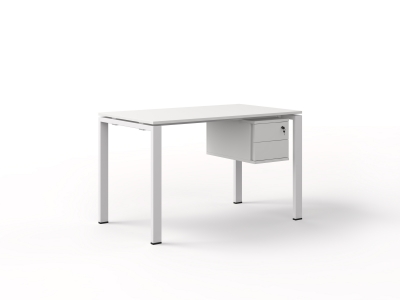 Стол прямой 120х75х70 офисный с тумбой  kd-1270СP