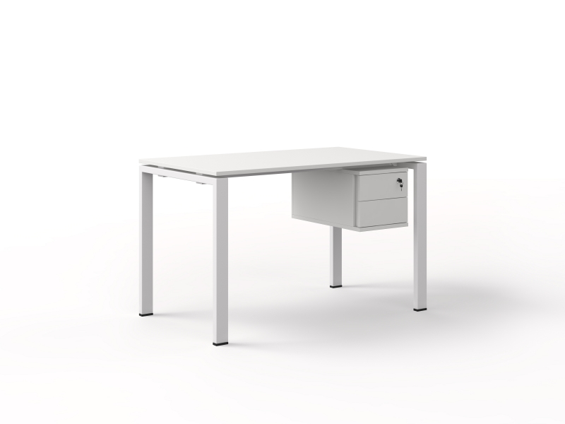 Стол прямой 120х75х70 офисный с тумбой  kd-1270СP | Фото - 0