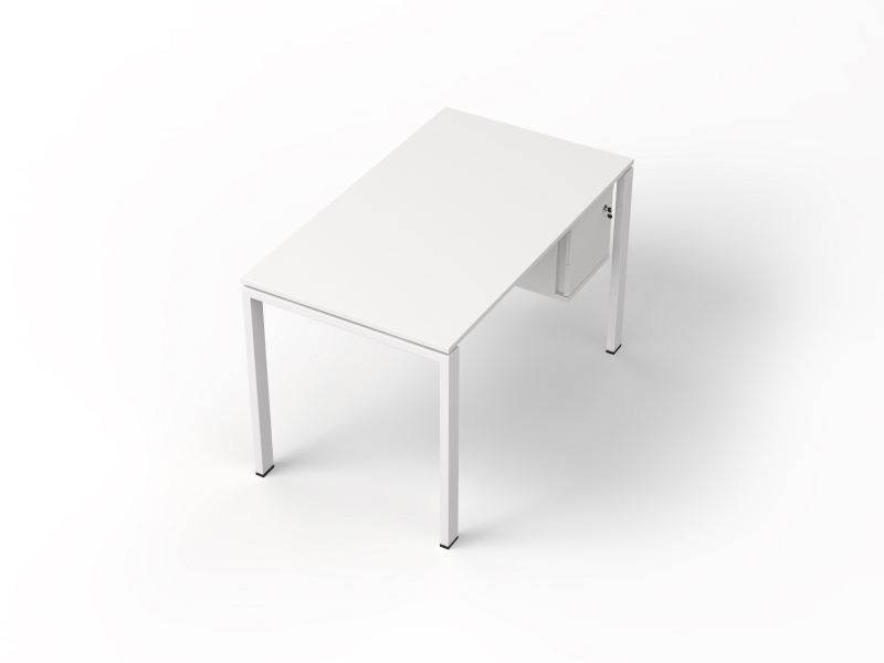 Стол прямой 120х75х70 офисный с тумбой  kd-1270СP | Фото - 2