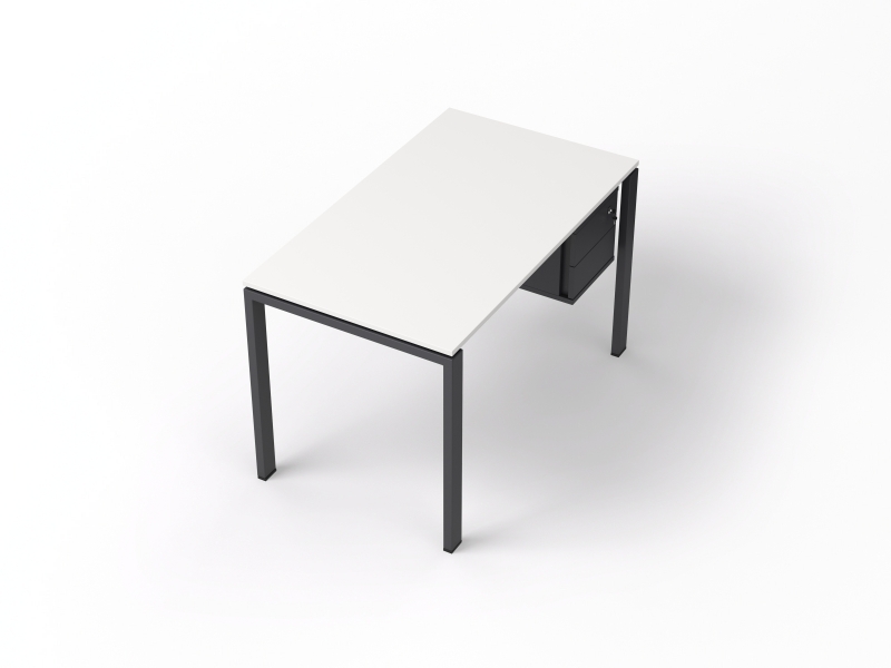 Стол прямой 120х75х70 офисный с тумбой  kd-1270СP | Фото - 3