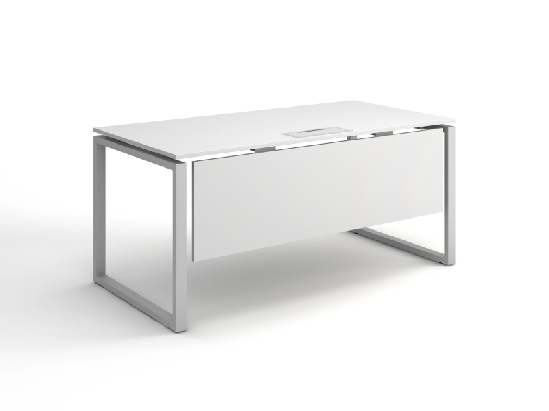 Стол прямой 160х75х80 офисный на металлических ножках kqd-1680 | Фото - 2