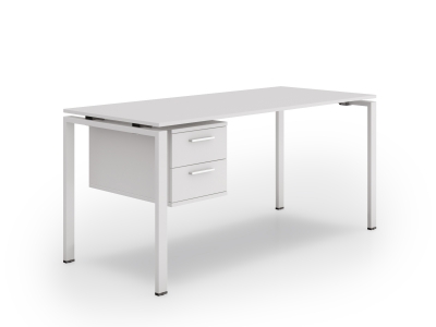 Стол прямой 160х75х70 офисный с тумбой kd-1670С