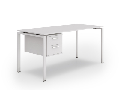 Стол прямой 140х75х70 офисный с тумбой kd-1470С