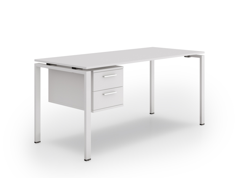 Стол прямой 140х75х70 офисный с тумбой kd-1470С | Фото - 0