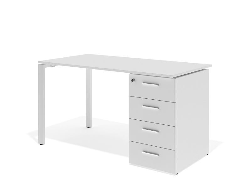 офисный стол с тумбой 140х75х70 kdz-1470C | Фото - 1