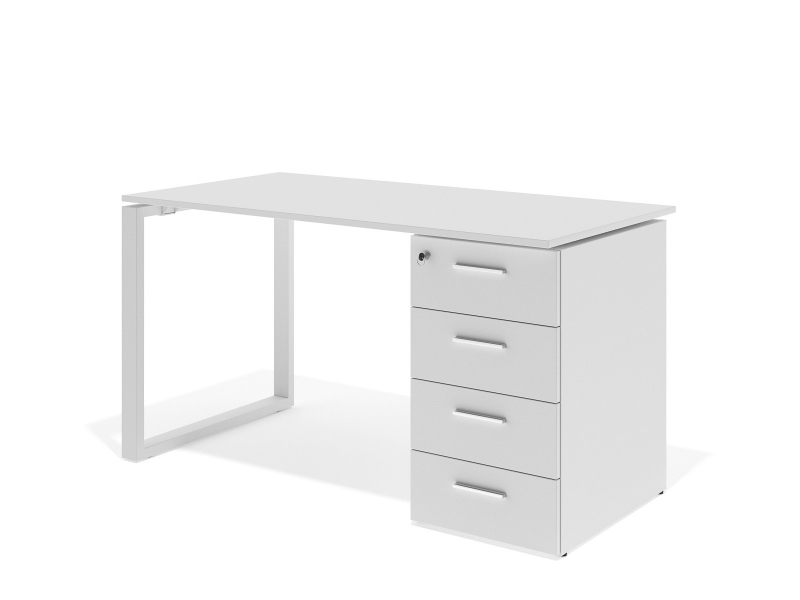 офисный стол с тумбой 140х75х70 kqdz-1470C | Фото - 1