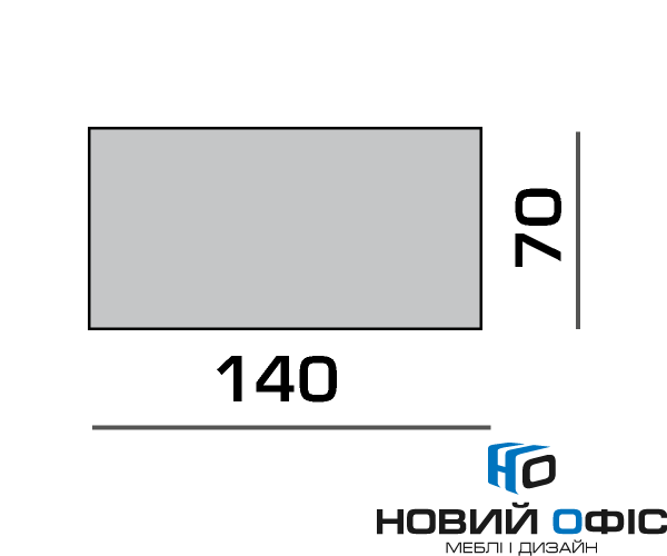 Офисный Стол на колесиках 140х75х70 kdr-140 | Фото - 1