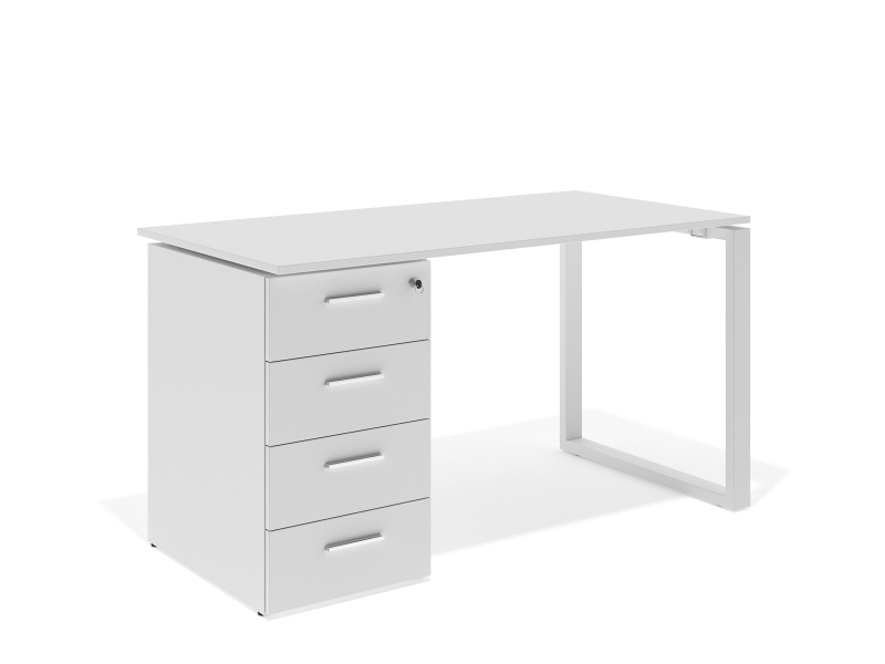 офисный стол с тумбой 140х75х70 kqdz-1470C | Фото - 0