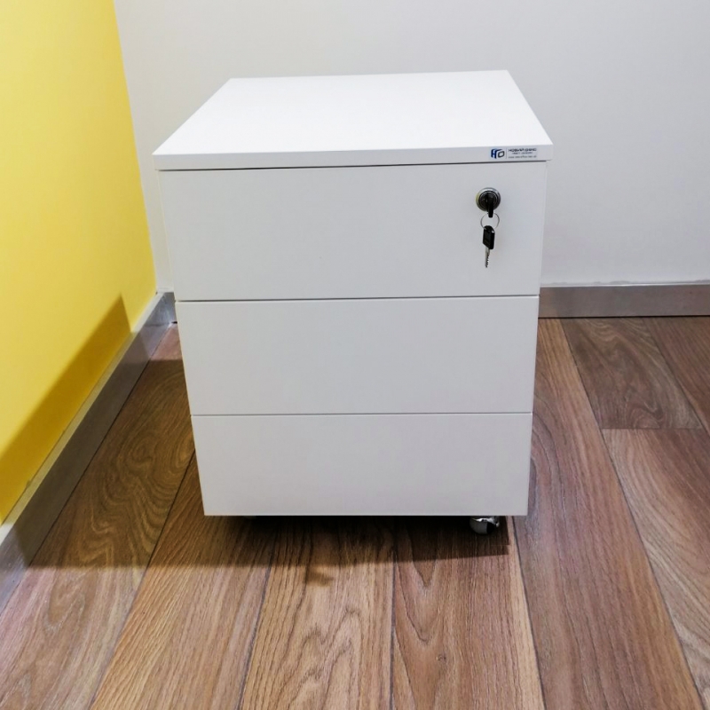 Тумба мобильная офисная на 3 ящика 42х56х47 арт. Ucm-13P | Фото - 3