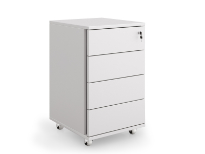 Тумба мобильная офисная на 4 ящика 42х68х47 арт. Ucm-14P