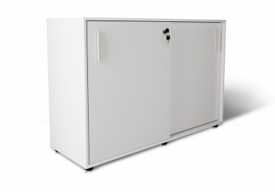 Тумба для документов на 2 полки с раздвижными фасадами 120х80х42 арт. Ur-222sl