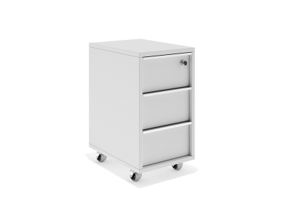 Узкая тумба мобильная офисная на 3 ящика 30х60х47 арт. Ucm-13N